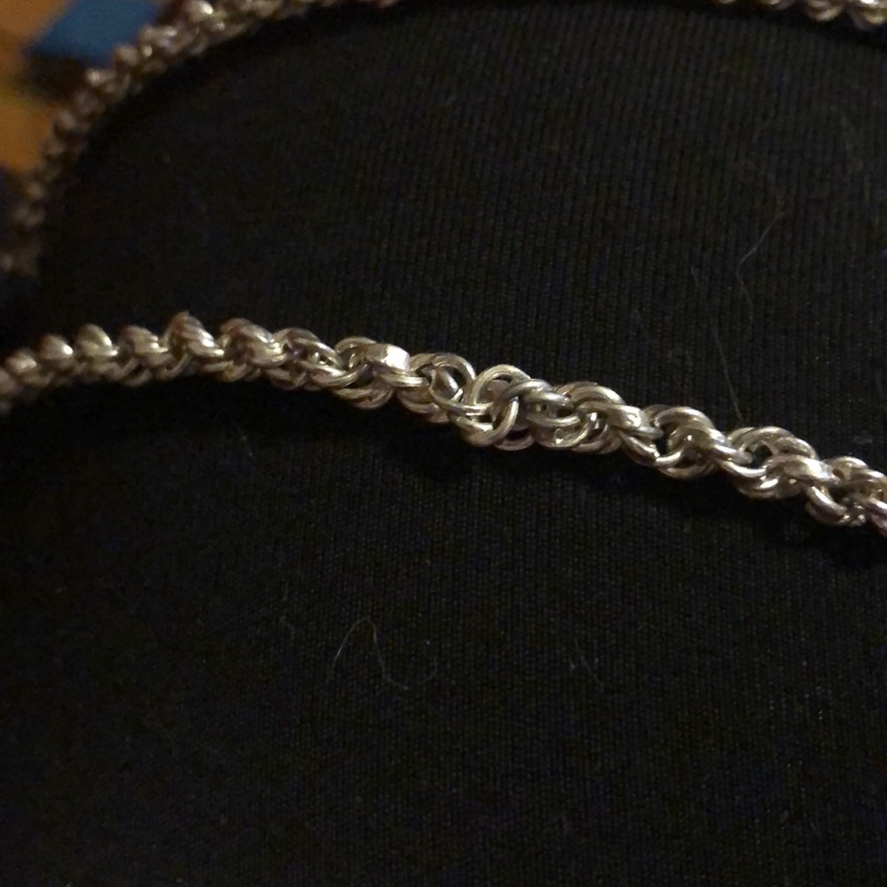 Vintage Sterling Silver Rope Chain - Picture 6 of 6